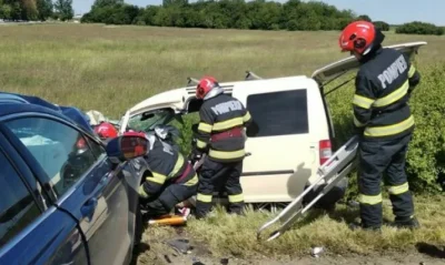 Tragedie pe DN19! Un bărbat de 65 de ani a murit, o tânără rănită după un accident cumplit!