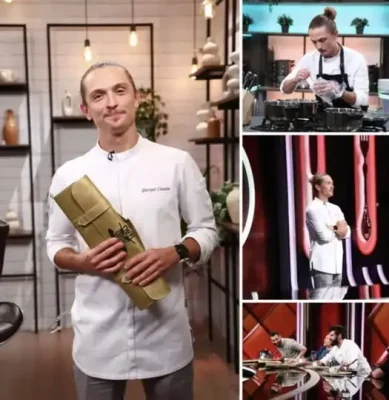 Breaking! Claudiu Gherguț, primul concurent cu patru cuțite de aur la „Chefi la cuțite” și marele câștigător al sezonului 15!