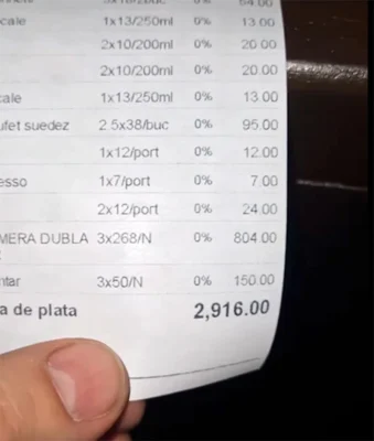 Notă de plată uriașă după o noapte la pensiune în Întorsura Buzăului! Ce au plătit bucureștenii pentru mâncare și cazare te va șoca!