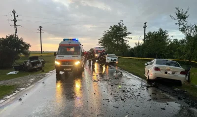 Tragedie! O femeie moartă, patru răniți, printre care doi minori, după un accident cumplit!