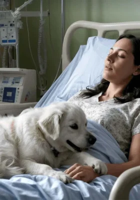 Miracolul de la spital! Fata în comă s-a trezit după ce câinele ei a venit să o vadă!