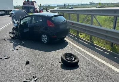 Accident rutier grav pe autostradă! Șapte persoane asistate, doi transportați la spital pentru investigații!