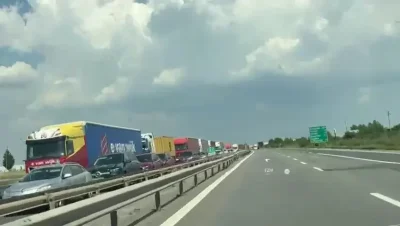 VIDEO. Haos pe A1! Cozi de peste 11 kilometri pe autostrada Pitești – București! Șoferii, blocați ore în trafic din cauza unor lucrări neanunțate!