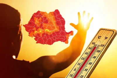 Cod portocaliu de caniculă sâmbătă în Bihor, Arad și Timiș: avertizare ANM