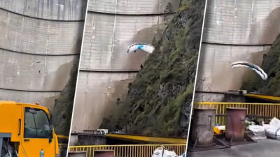 UIMITOR ce a apărut din cer lângă muncitorii de la baraj în timp ce…