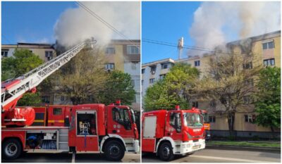 Un INCENDIU violent a izbucnit într-un bloc din cauza unui obiect uitat în…