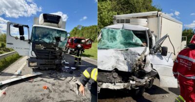 Prăpăd pe DN1C după ce un șofer de 33 de ani a intrat pe contrasens. Medicii nu l-au mai putut salva