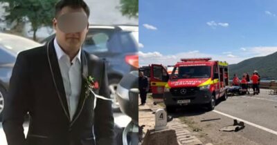 El este polițistul de 37 de ani care a murit în accidentul din Mehedinți. A lăsat în urmă o soție îndurerată