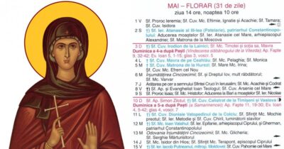 Sărbătoare mare în calendarul ortodox pe 13 mai 2026. Ce pățești dacă nu cinstești memoria Sfintei Glicheria