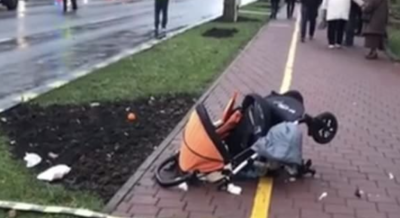 Un puști de 18 ani beat și fără permis a spulberat o mamă cu un bebeluș în cărucior și a fugit de la locul faptei