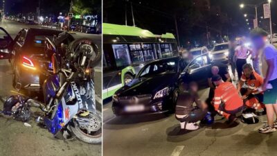 Sfârșit cumplit pentru un motociclist de 26 de ani sub roțile tramvaiului 53 chiar în fața depoului din Capitală