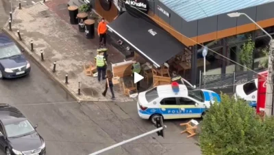 Video exclusiv! O femeie a făcut prăpăd la Al Khalifa din centrul Piteştiului! A intervenit Poliția!