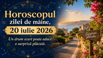 Horoscopul zilei de mâine, 20 iulie 2026. Un drum scurt poate aduce o surpriză plăcută