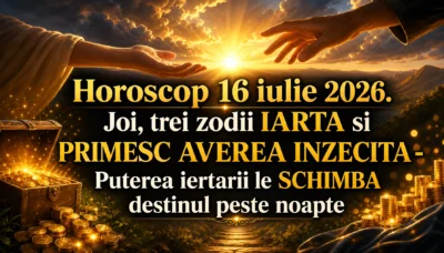 Horoscop 16 iulie 2026. Joi, trei zodii IARTA si PRIMESC AVEREA INZECITA – Puterea iertarii le SCHIMBA destinul peste noapte