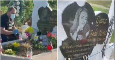 Gest macabru la mormântul Andei Giurca! Rudele au găsit obiecte stranii pe crucea tinerei ucise de Emil Gânj