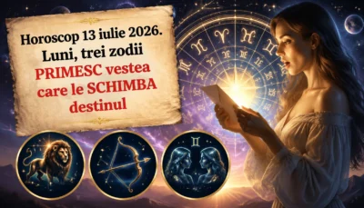 Horoscop 13 iulie 2026. Luni, trei zodii PRIMESC vestea care le SCHIMBĂ destinul – Un telefon, un mesaj, un semn cosmic – Universul le DESCHIDE poarta către AVERE, NOROC și DRAGOSTE