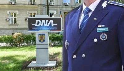 Șef de post din Giurgiu reținut de DNA. Mituit de un afacerist ca să protejeze camioanele de mare tonaj