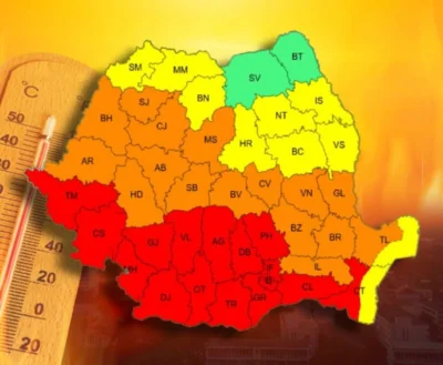 Valul de căldură se extinde în toată țara. Temperaturile ating 40 de grade și vin nopțile tropicale