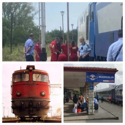 Tânără de 19 ani lovită de un tren în Gara Mangalia. Victima avea căștile în urechi și nu a auzit semnalele de avertizare