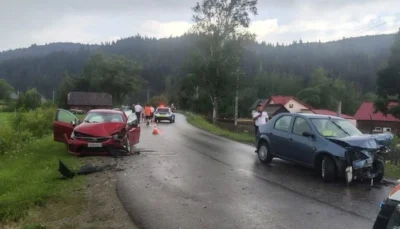 Accident rutier grav în Suceava. Cinci persoane, printre care un copil, au fost rănite după un impact frontal