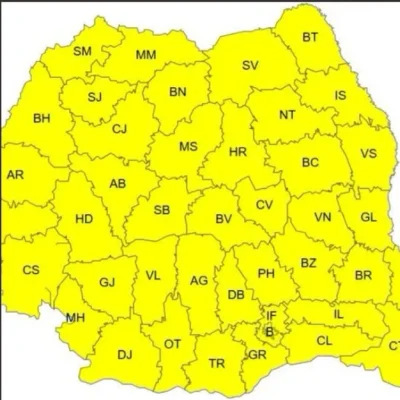 Cod galben de vânt puternic în mai multe regiuni. Meteorologii au emis noi avertizări pentru acest sfârșit de săptămână