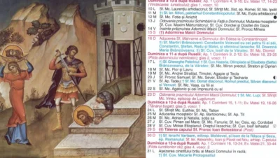 Sărbătoare mare, cu cruce roșie, în Calendarul ortodox pe 29 august!
