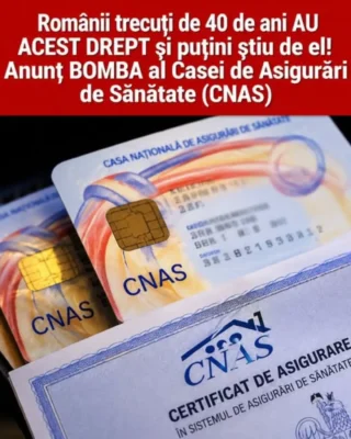 O veste importantă pentru românii care au trecut de 40 de ani: primesc GRATUIT, dar foarte puțin știu…