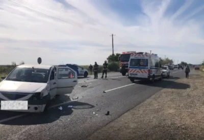 Accident pe DN2 în Vrancea. Un bărbat de 82 de ani a fost rănit în urma unei coliziuni