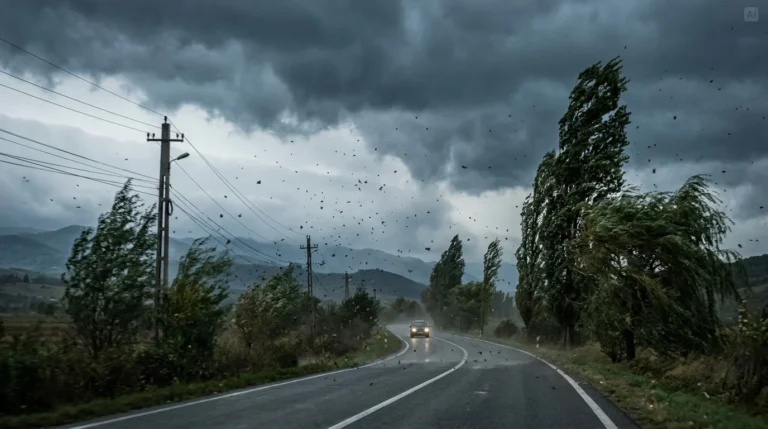 ALERTĂ METEO în două județe! Rafale de peste 80 km/h și răcire accentuată în țară